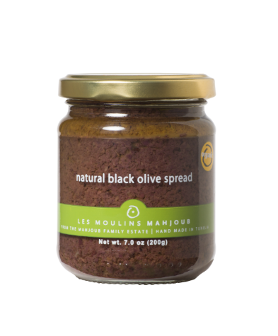 Natural Black Olive Spread - Les Moulins Mahjoub