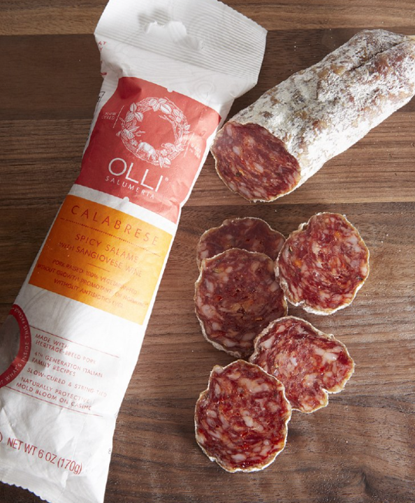 Calabrese Spicy Salami Sliced 6oz - Olli