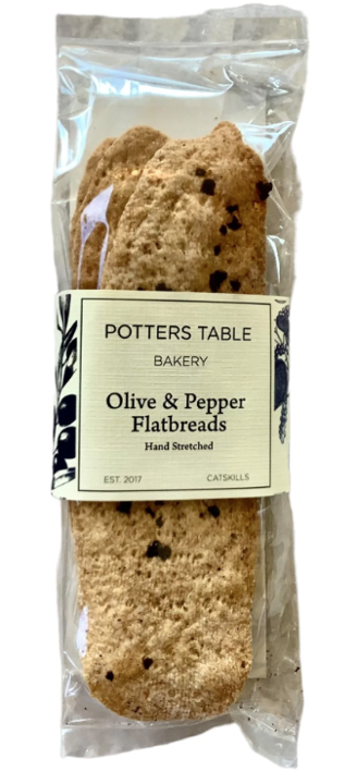 Olive & Pepper Flatbreads - Potters Table Bakery