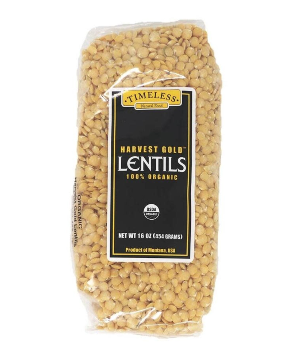 Harvest Gold Lentils (Organic) - Timeless Natural Foods