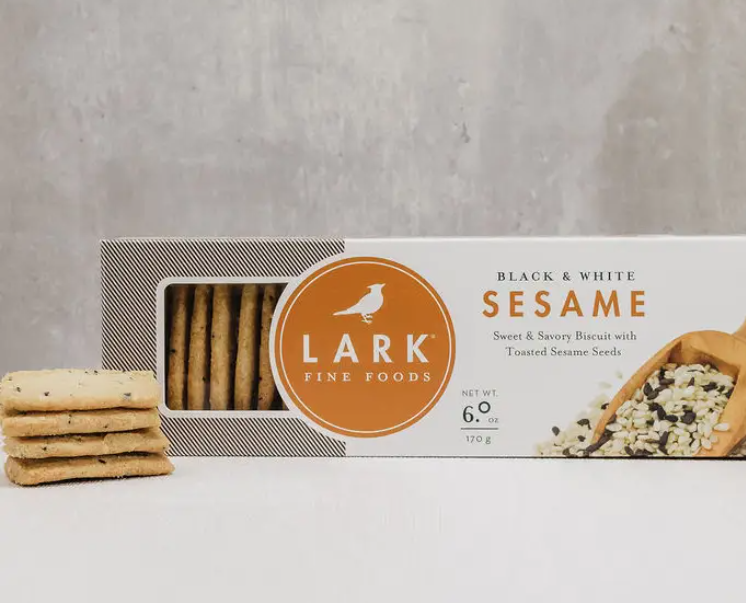 Black & White Sesame Savory Biscuit - Lark