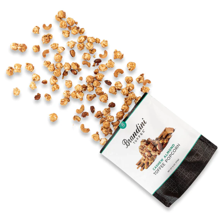 Toffee Cashew Almond Popcorn - Brandini 6oz