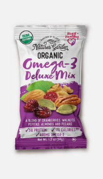 Trail Mix Omega-3 Deluxe Organic - Nature's Garden (1.2oz)