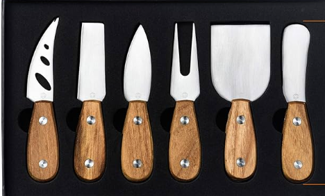 Wooden Handle Cheese Knife Set (6 piece) - Winwave
