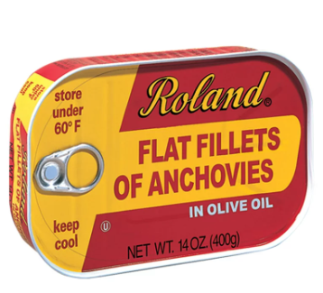 Anchovies Flat Fillet in Olive Oil (14oz) - Roland