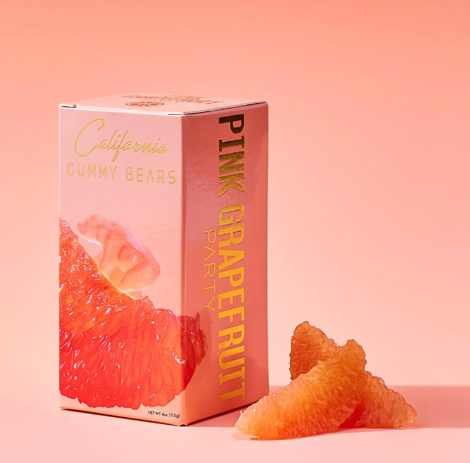 Pink Grapefruit Party- California Gummy Bears (Box)
