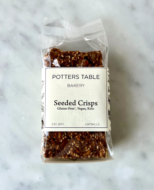 Seeded Crisps (GF), Vegan, Keto - Potters Table Bakery