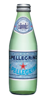 Sparkling Mineral Water - San Pelligrino Glass Bottle