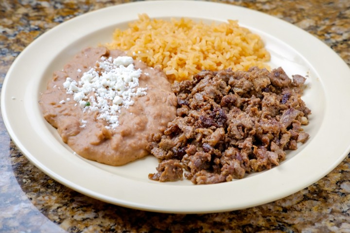 Rice Beans and Meat