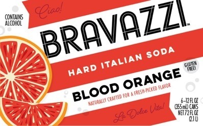 Bravazzi Italian Hard Soda Blood Orange