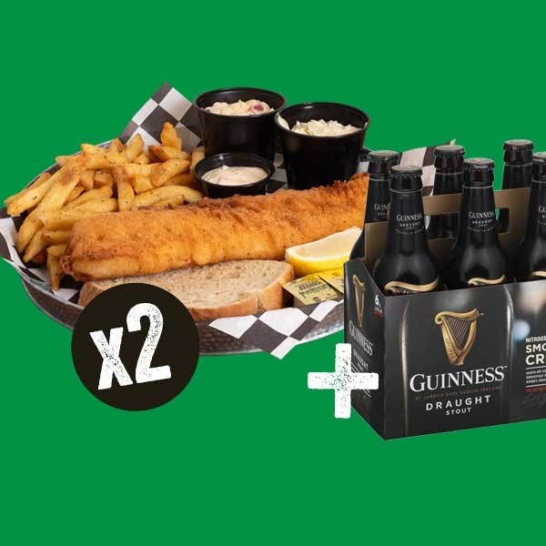 Fish Fry for 2 + 6-pack Guiness