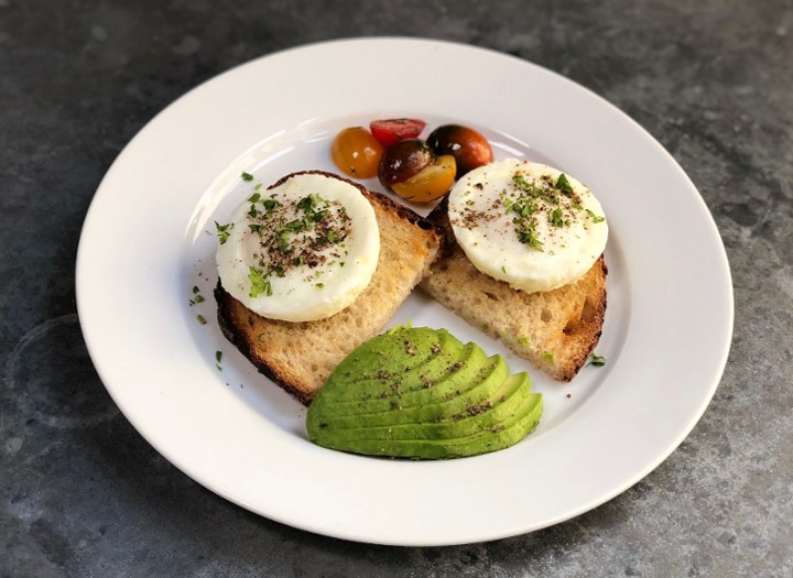 Poached Double on Toast