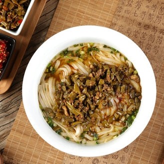 NEW! Pickled Long Bean with Pork Rice Noodle (Spicy)