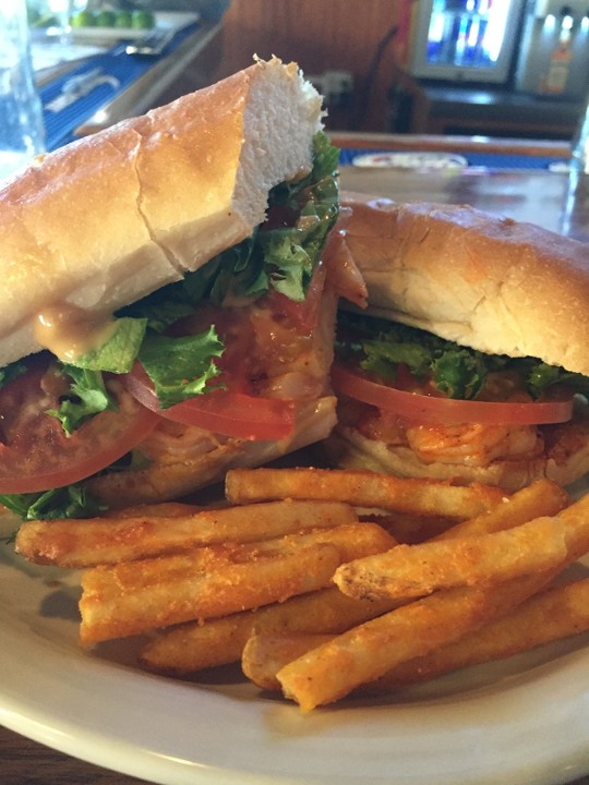 Grilled Buffalo Shrimp PoBoy