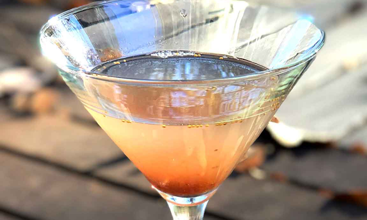Garden fig martini