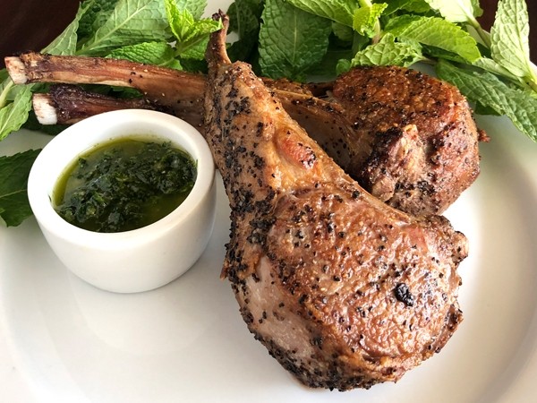 Grilled Australian lamb chops