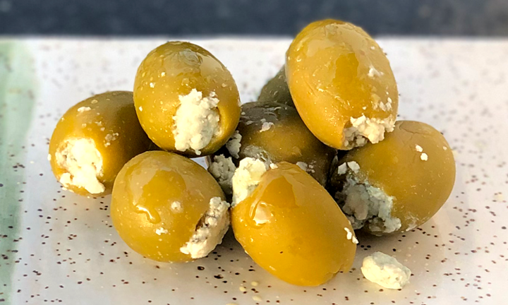 Bleu cheese-stuffed olives