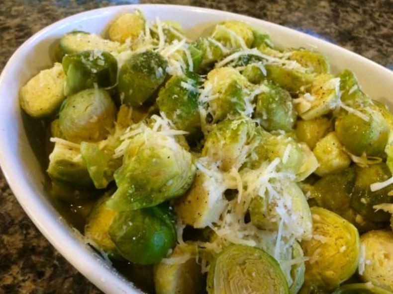 (T) Garlic Parmesan Brussel Sprouts
