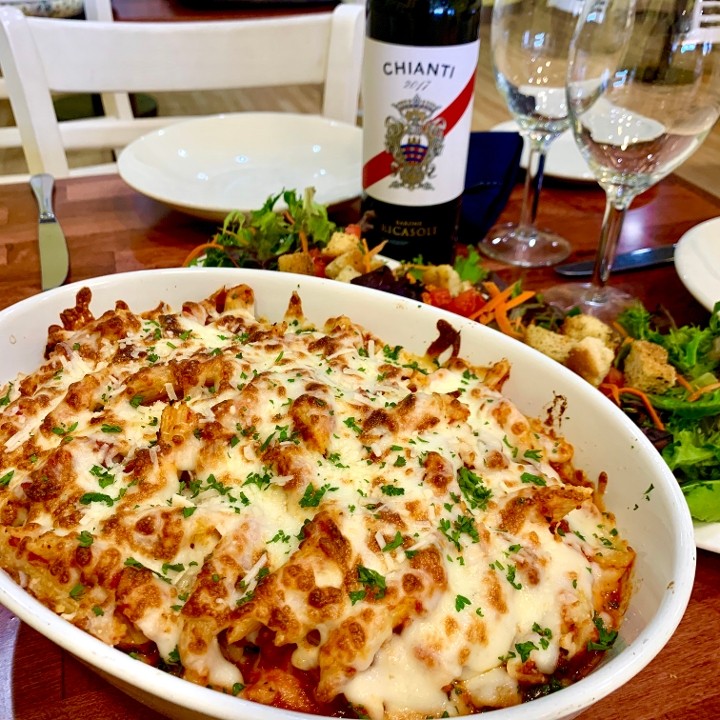 (T) Family Meal Baked Ziti for Four