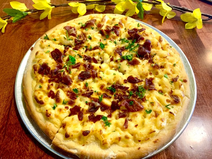 (T) Mac & Cheese w/ Crispy Prosciutto 10"  Pizza