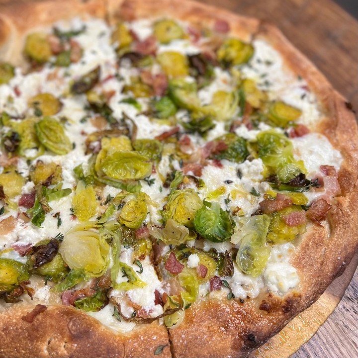 Brussels Sprout & Bacon Pizza