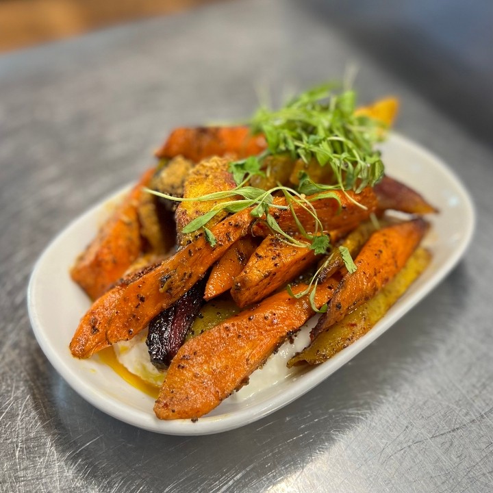 Roasted Curry Carrots Side
