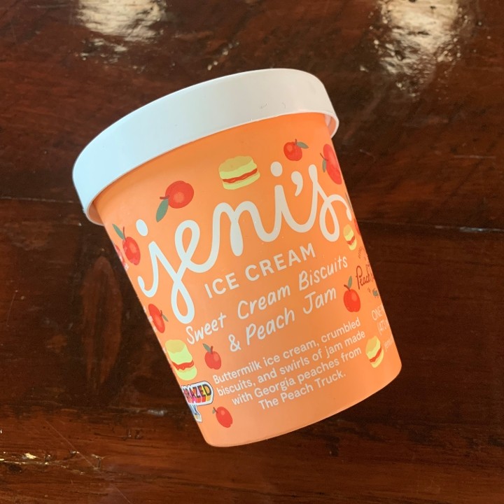 Jeni's Sweet Cream Biscuits & Peach Jam