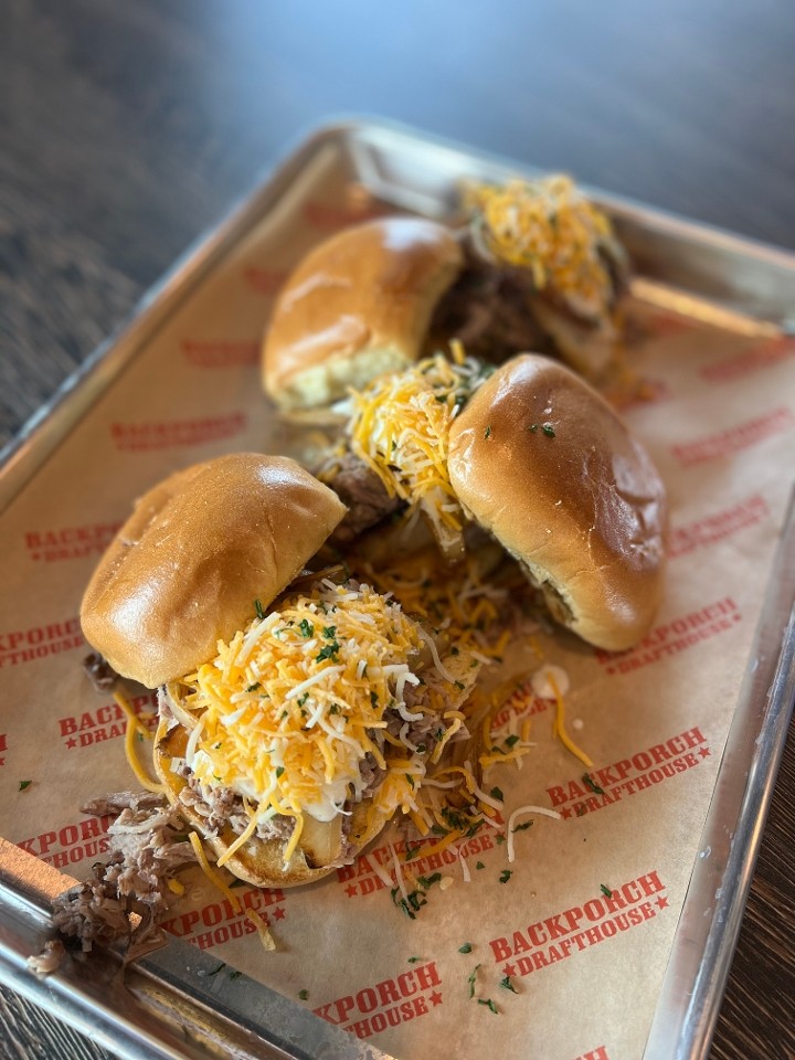 24-Hour Black Pepper Brisket Sliders