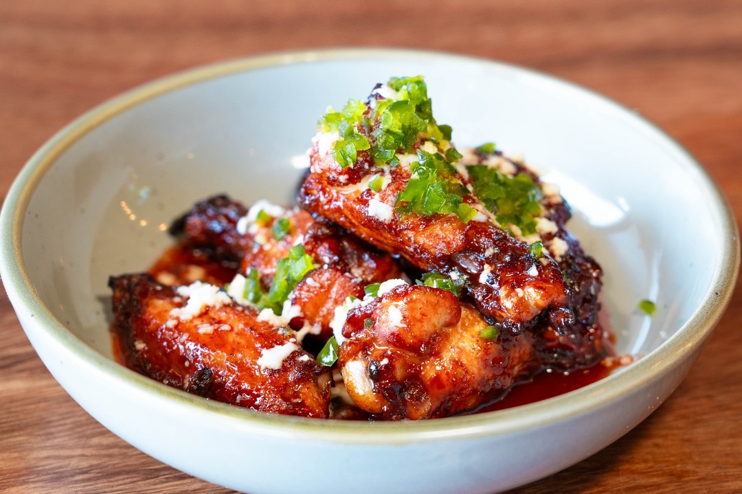 Achiote Chipotle Glazed Chicken wings