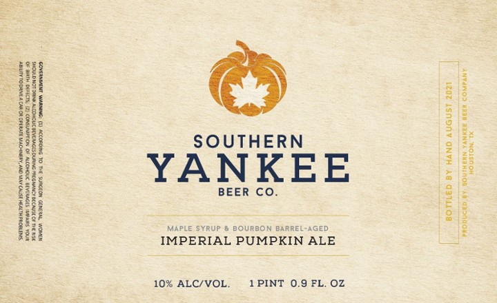 500ml Maple & Bourbon Barrel-Aged Imperial Pumpkin Ale