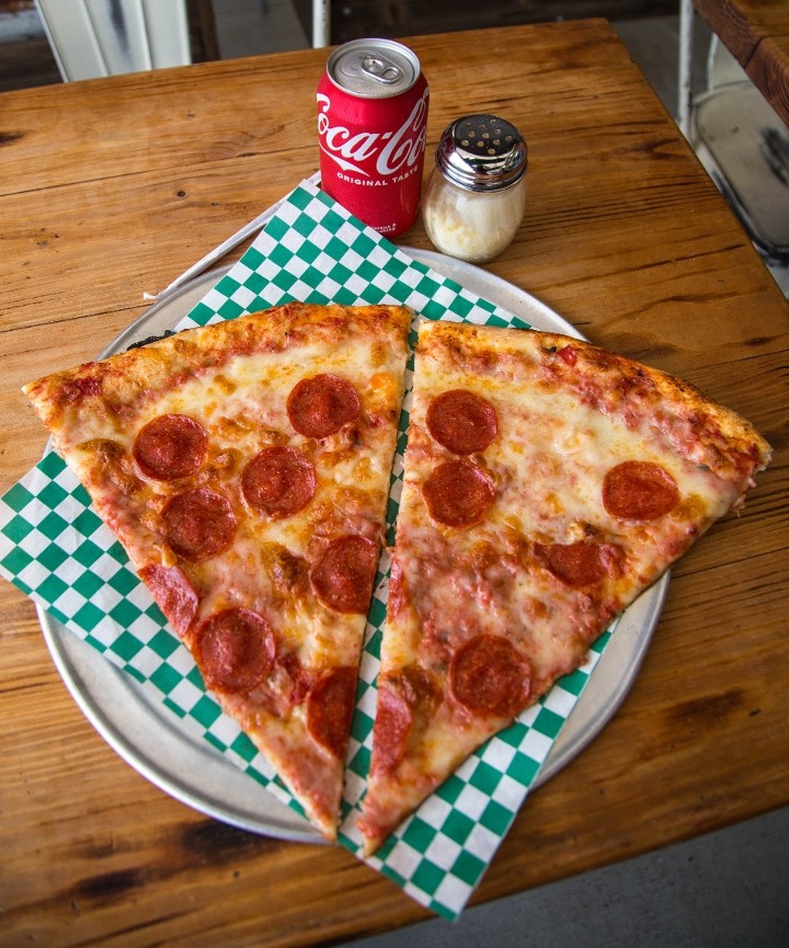 Two Slice One Topping w/ drink