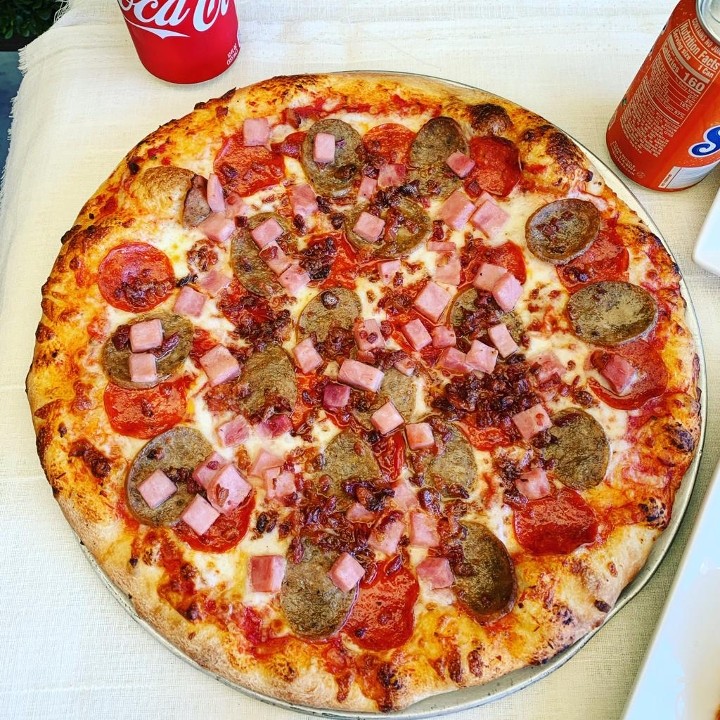 Lg Half Meat Lovers Pizza