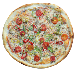 Pizza Vegetariana (Dairy free cheese optional)
