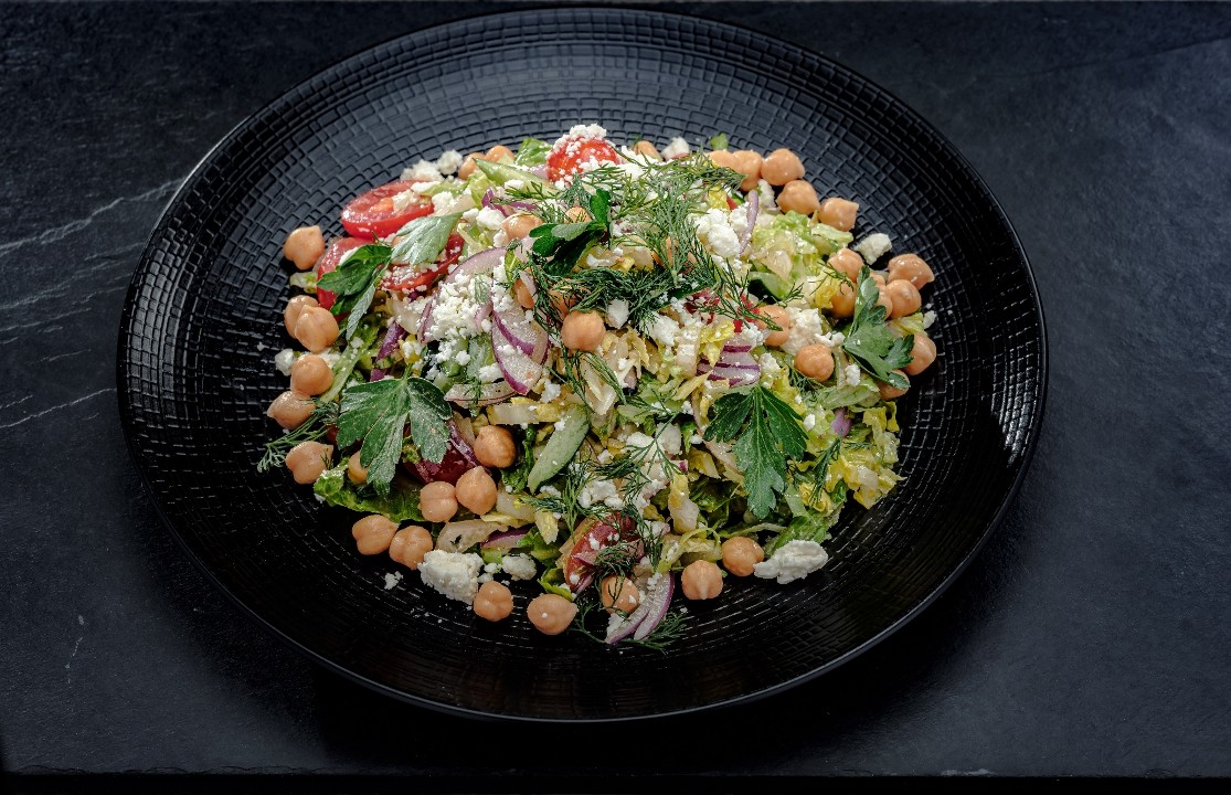 Greek Salad w/ Falafel (Vegetarian)