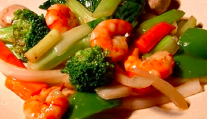 Shrimp and Mixed Vegetables 杂菜虾