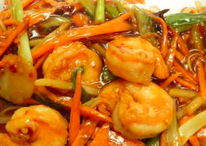 Shrimp in Hot Garlic Sauce 鱼香虾