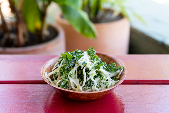 Cabbage and Kale Slaw