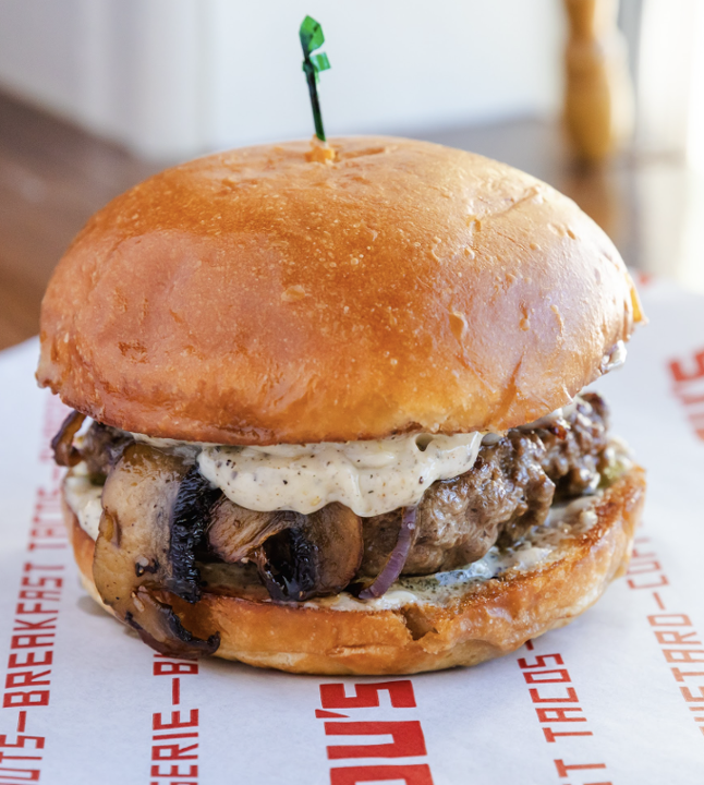 Mushroom & Provolone Burger