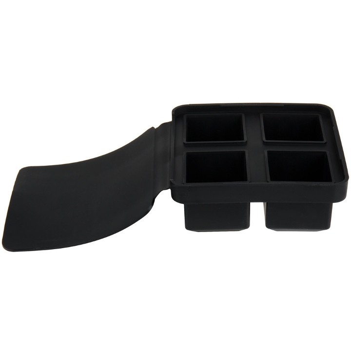 Silicone 4 Large Ice Cube Tray With Lid