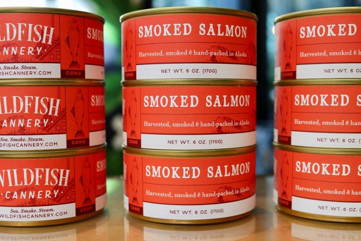 To-Go Smoked Coho Salmon, Wildfish Cannery Alaska