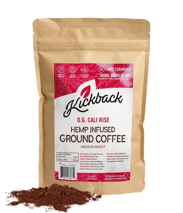 Kick Back CBD Ground Coffee, Cali Rise