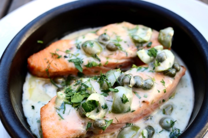 Salmon Piccata