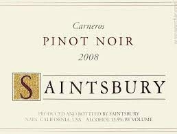 RED, Pinot Noir, Saintsbury '20