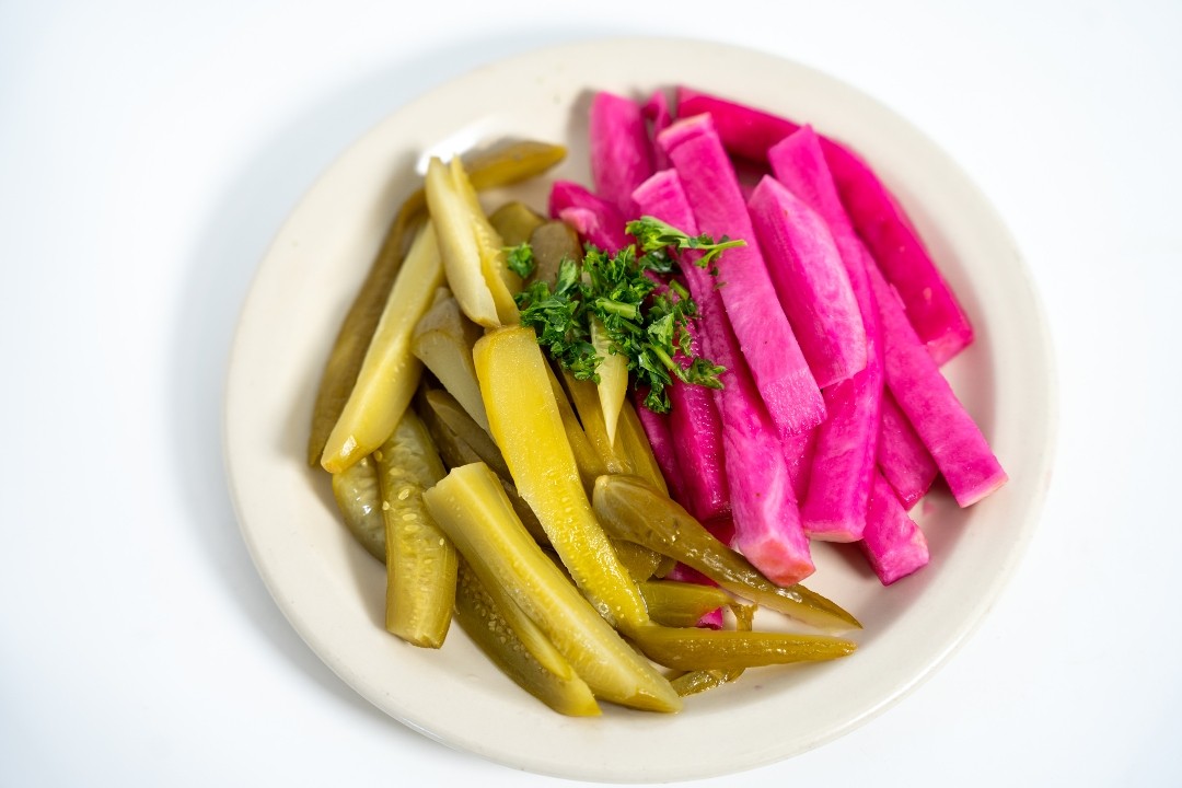 Side of Pickles and Turnips