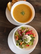 Lentil Soup & Greek Salad Combo
