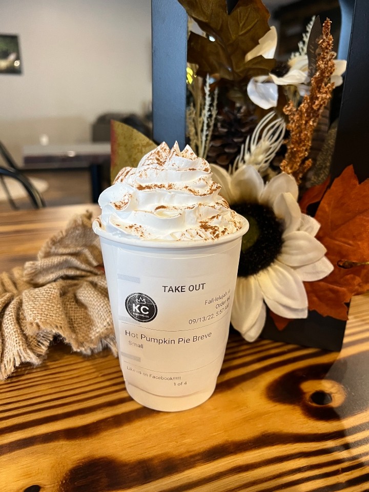 Hot Pumpkin Pie Breve