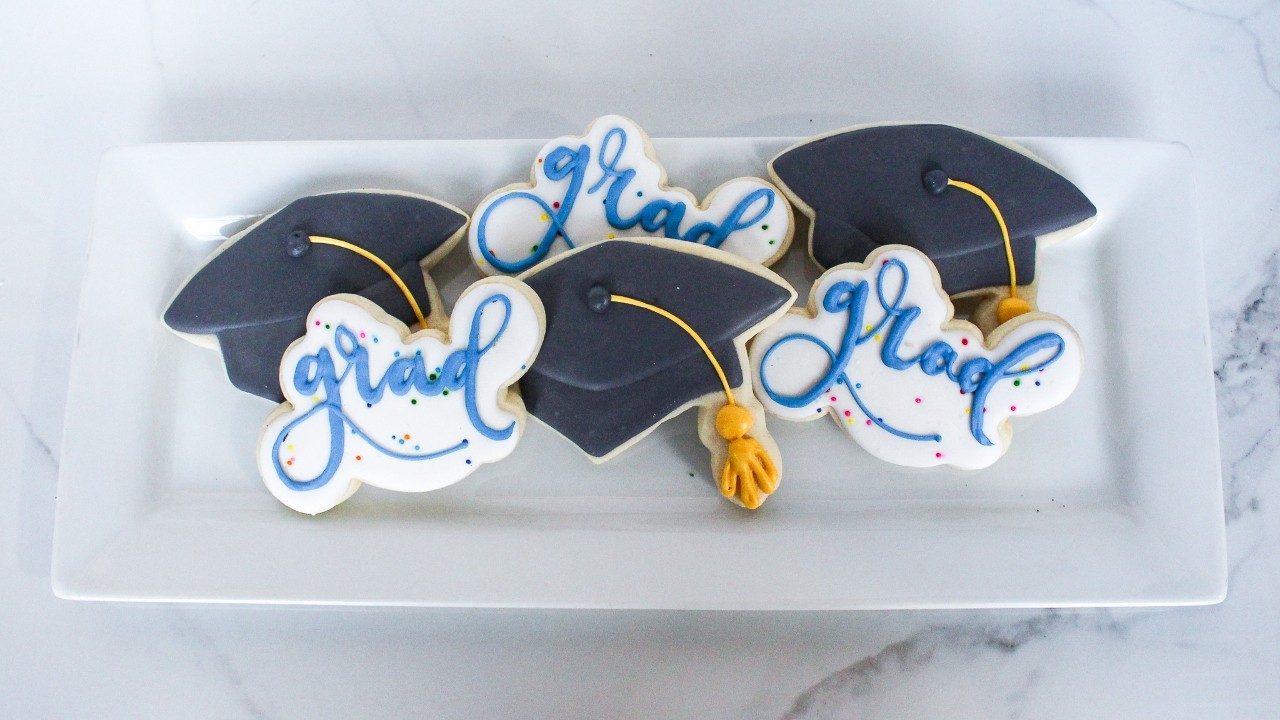 Graduation Royal Iced Cookie Set