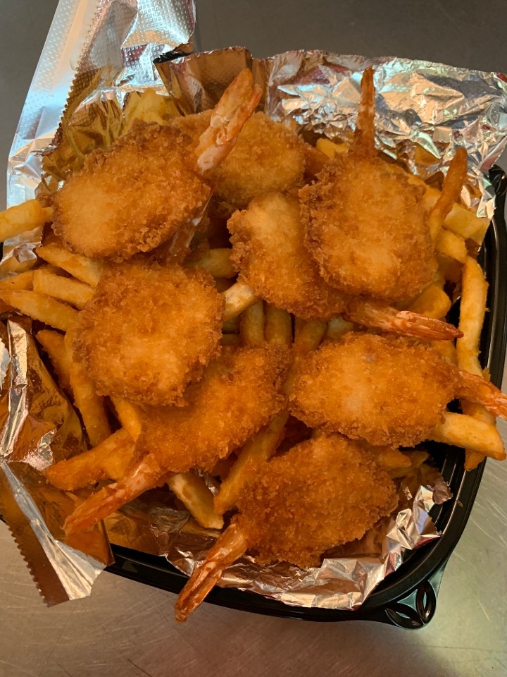 8 Fried Shrimp Basket w/Fries