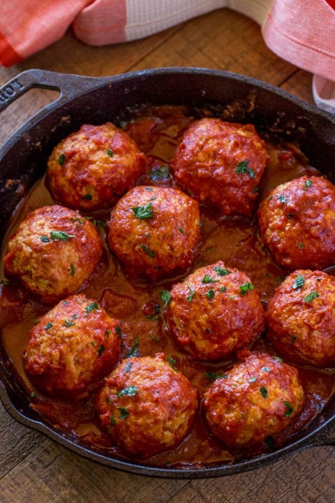 Chicken Meatballs with Marinara sauce