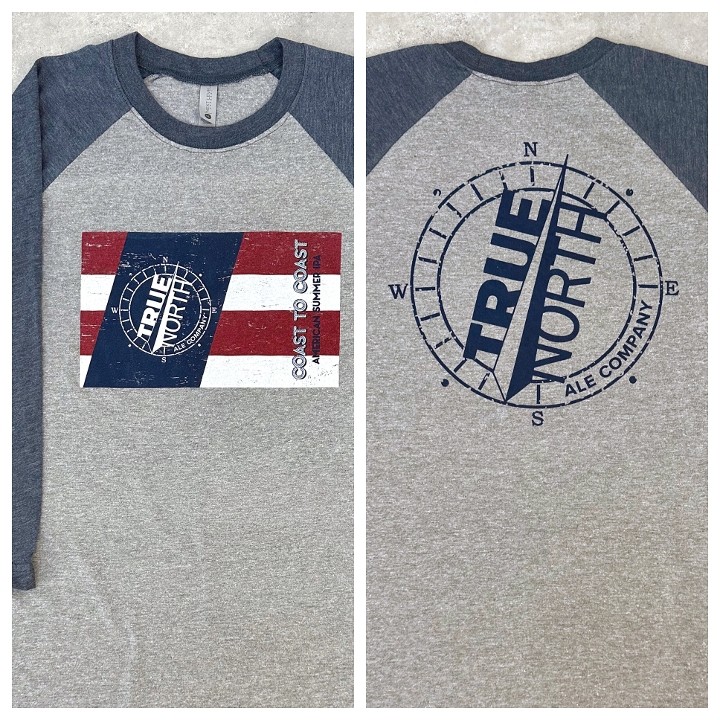 Navy & Gray Coast To Coast Baseball Shirt